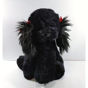 Russ Black Dog Puppy Plush Stuffed Animal Poodle Name Princess No. 411 Older 12"